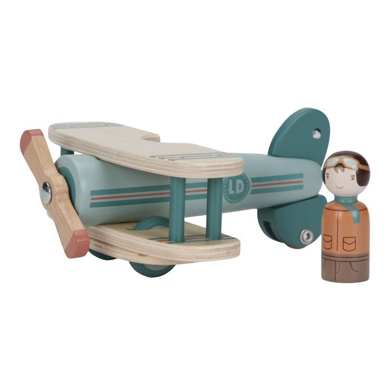 JUGUETE DE MADERA LITTLE DUTCH ·AVIÓN· - Happy Moments Baby