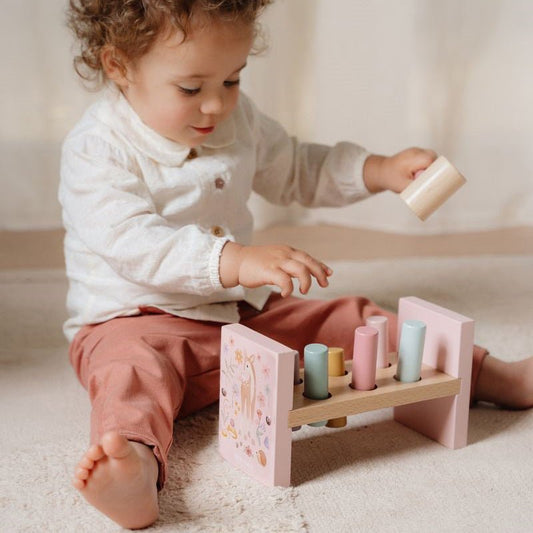 JUGUETE DE MADERA LITTLE DUTCH ·BANCO DE GOLPEO FAIRY GARDEN· - Happy Moments Baby