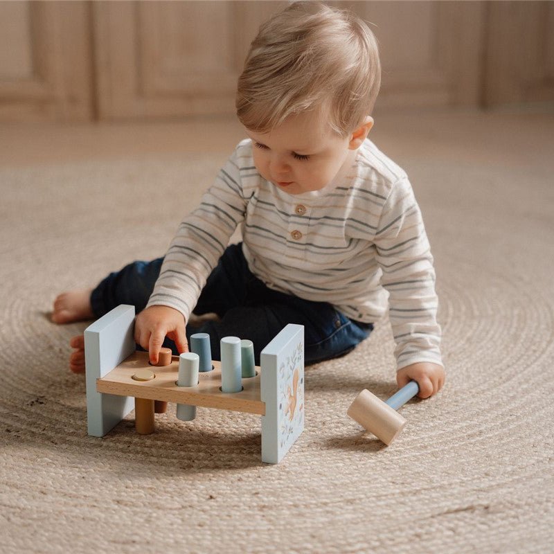 JUGUETE DE MADERA LITTLE DUTCH ·BANCO DE GOLPEO FOREST FRIENDS· - Happy Moments Baby