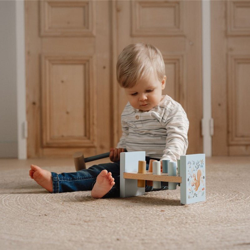 JUGUETE DE MADERA LITTLE DUTCH ·BANCO DE GOLPEO FOREST FRIENDS· - Happy Moments Baby