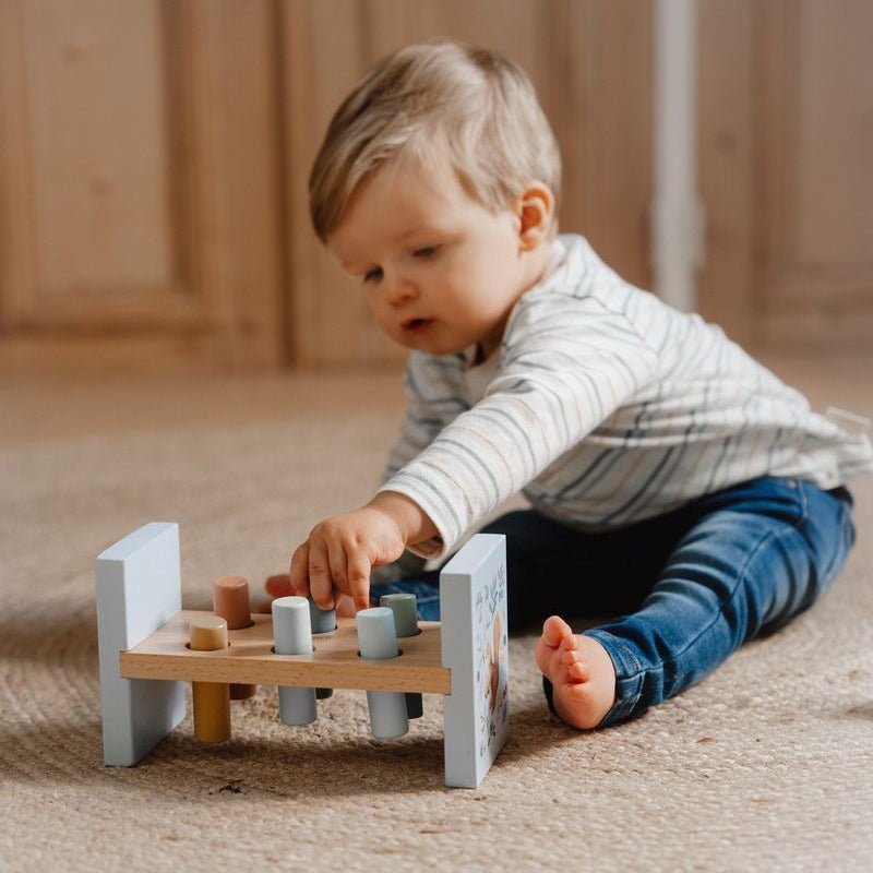 JUGUETE DE MADERA LITTLE DUTCH ·BANCO DE GOLPEO FOREST FRIENDS· - Happy Moments Baby