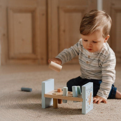 JUGUETE DE MADERA LITTLE DUTCH ·BANCO DE GOLPEO FOREST FRIENDS· - Happy Moments Baby