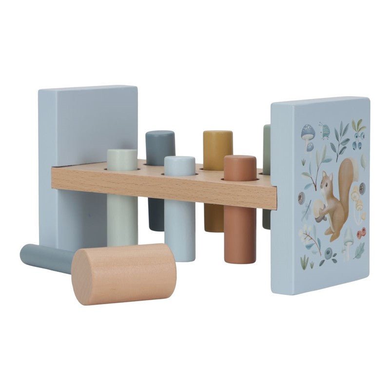 JUGUETE DE MADERA LITTLE DUTCH ·BANCO DE GOLPEO FOREST FRIENDS· - Happy Moments Baby