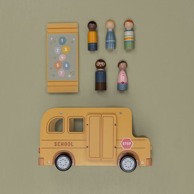 JUGUETE DE MADERA LITTLE DUTCH ·BUS ESCOLAR CON MUÑECOS· - Happy Moments Baby