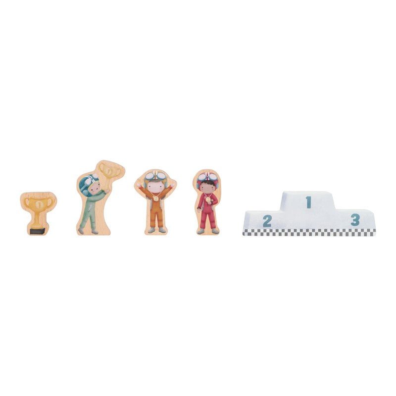 JUGUETE DE MADERA LITTLE DUTCH ·CAJA DE JUEGO CON PISTA DE CARRERAS· - Happy Moments Baby