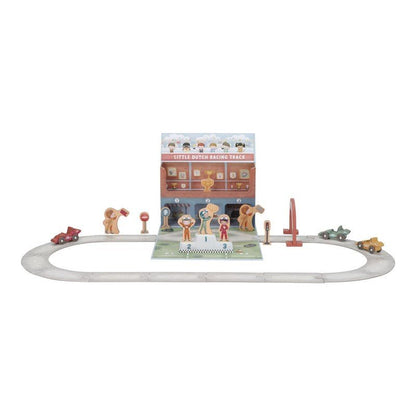 JUGUETE DE MADERA LITTLE DUTCH ·CAJA DE JUEGO CON PISTA DE CARRERAS· - Happy Moments Baby