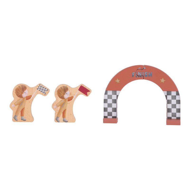JUGUETE DE MADERA LITTLE DUTCH ·CAJA DE JUEGO CON PISTA DE CARRERAS· - Happy Moments Baby
