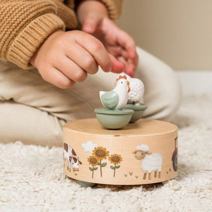 JUGUETE DE MADERA LITTLE DUTCH ·CAJA DE MÚSICA LITTLE FARM· - Happy Moments Baby