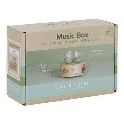 JUGUETE DE MADERA LITTLE DUTCH ·CAJA DE MÚSICA LITTLE FARM· - Happy Moments Baby