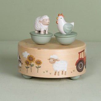 JUGUETE DE MADERA LITTLE DUTCH ·CAJA DE MÚSICA LITTLE FARM· - Happy Moments Baby