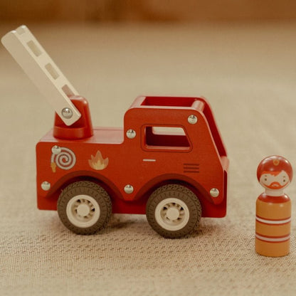JUGUETE DE MADERA LITTLE DUTCH ·CAMIÓN DE BOMBEROS· - Happy Moments Baby