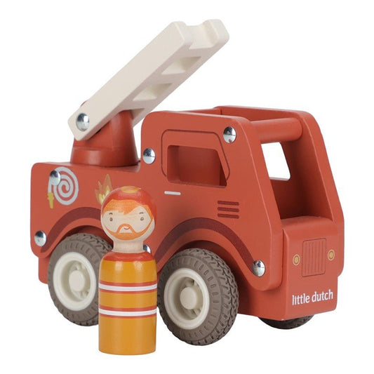 JUGUETE DE MADERA LITTLE DUTCH ·CAMIÓN DE BOMBEROS· - Happy Moments Baby