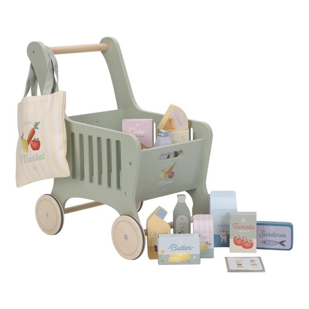 JUGUETE DE MADERA LITTLE DUTCH ·CARRITO DE LA COMPRA· - Happy Moments Baby