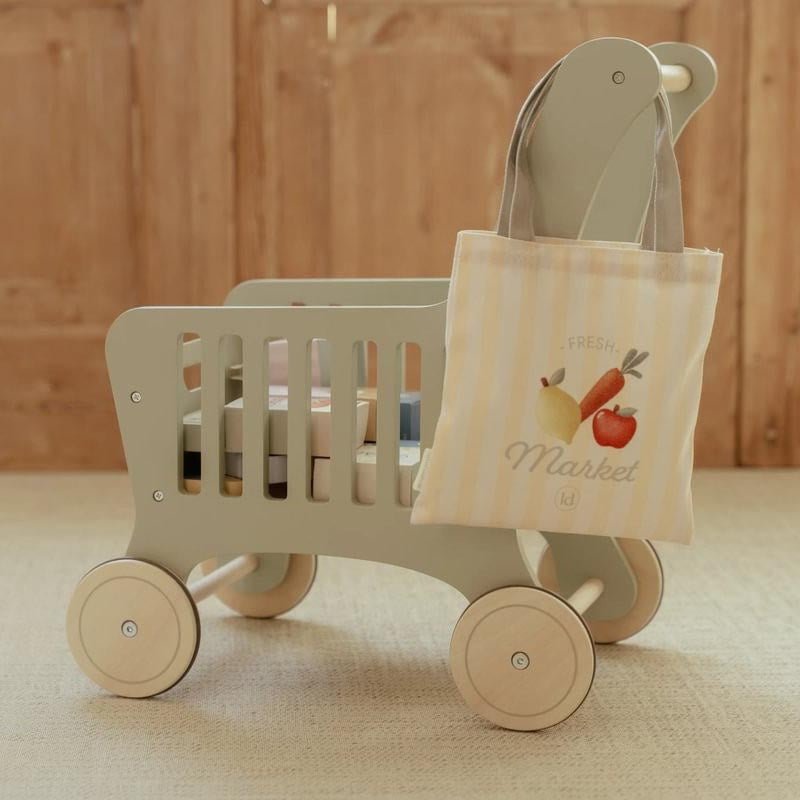 JUGUETE DE MADERA LITTLE DUTCH ·CARRITO DE LA COMPRA· - Happy Moments Baby