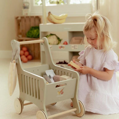 JUGUETE DE MADERA LITTLE DUTCH ·CARRITO DE LA COMPRA· - Happy Moments Baby