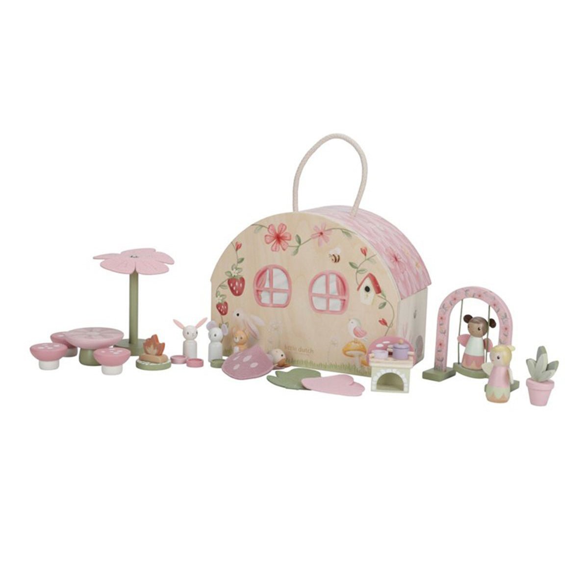 JUGUETE DE MADERA LITTLE DUTCH ·CASA DE MUÑECAS FAIRY GARDEN· - Happy Moments Baby