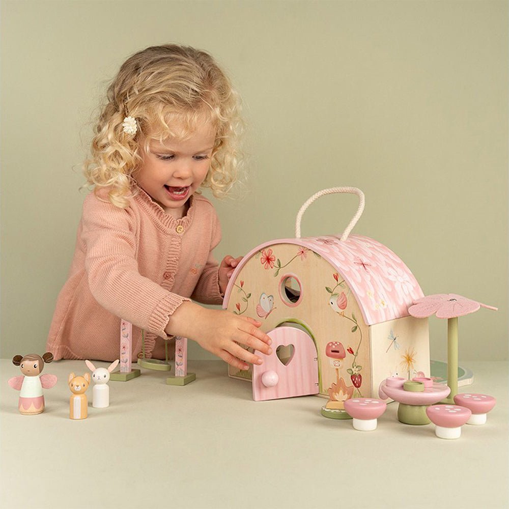 JUGUETE DE MADERA LITTLE DUTCH ·CASA DE MUÑECAS FAIRY GARDEN· - Happy Moments Baby
