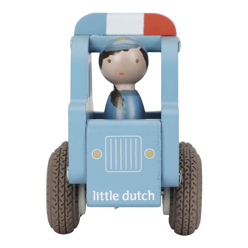 JUGUETE DE MADERA LITTLE DUTCH ·COCHE DE POLICÍA· - Happy Moments Baby