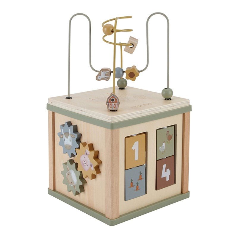 JUGUETE DE MADERA LITTLE DUTCH ·CUBO DE ACTIVIDADES LITTLE FARM· - Happy Moments Baby