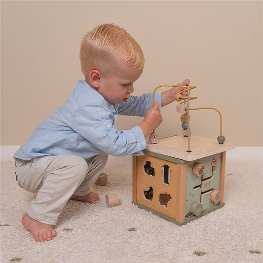 JUGUETE DE MADERA LITTLE DUTCH ·CUBO DE ACTIVIDADES LITTLE FARM· - Happy Moments Baby