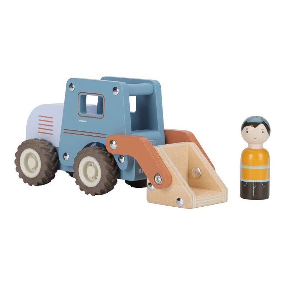 JUGUETE DE MADERA LITTLE DUTCH ·EXCAVADORA· - Happy Moments Baby