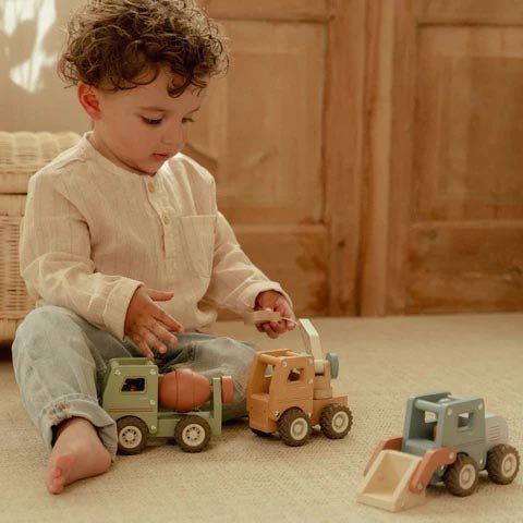 JUGUETE DE MADERA LITTLE DUTCH ·EXCAVADORA· - Happy Moments Baby