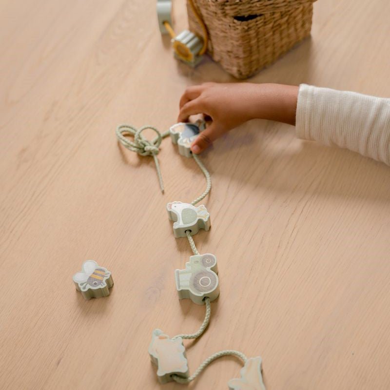 JUGUETE DE MADERA LITTLE DUTCH ·FIGURAS DE MADERA PARA ENLAZAR LITTLE FARM· - Happy Moments Baby