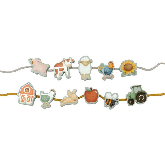 JUGUETE DE MADERA LITTLE DUTCH ·FIGURAS DE MADERA PARA ENLAZAR LITTLE FARM· - Happy Moments Baby