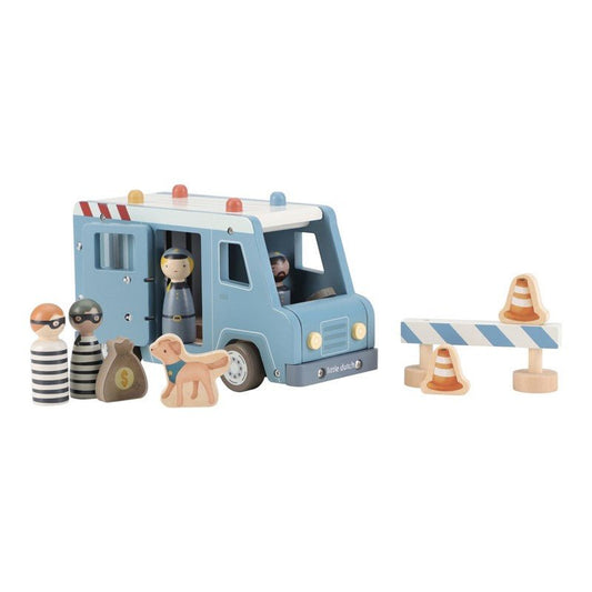 JUGUETE DE MADERA LITTLE DUTCH ·FURGÓN POLICIAL· - Happy Moments Baby