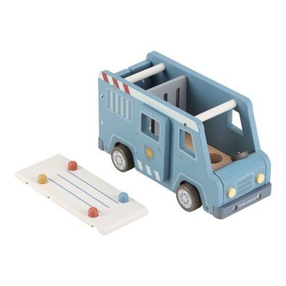 JUGUETE DE MADERA LITTLE DUTCH ·FURGÓN POLICIAL· - Happy Moments Baby