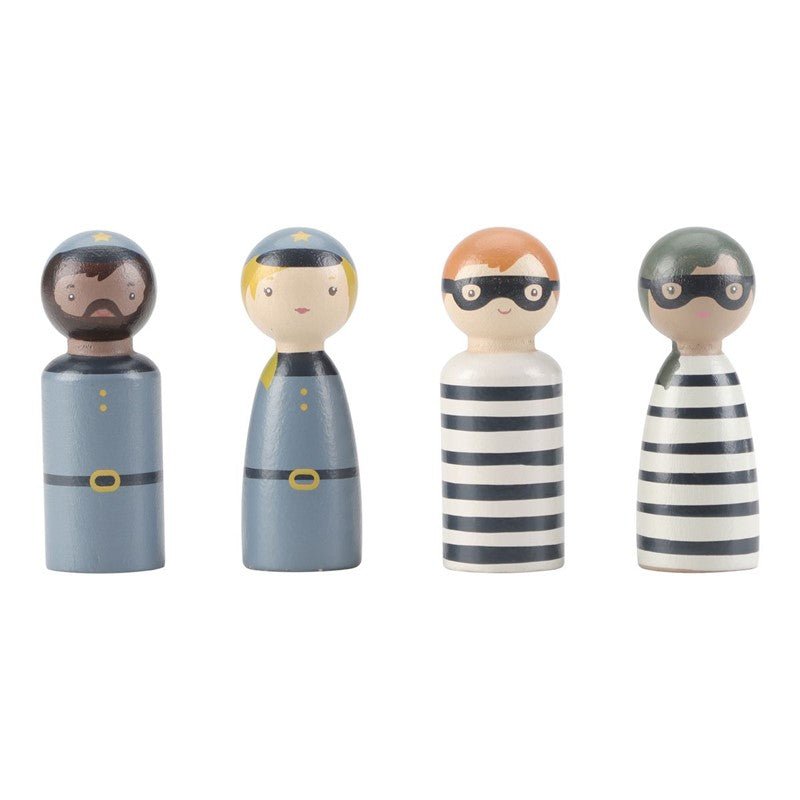 JUGUETE DE MADERA LITTLE DUTCH ·FURGÓN POLICIAL· - Happy Moments Baby