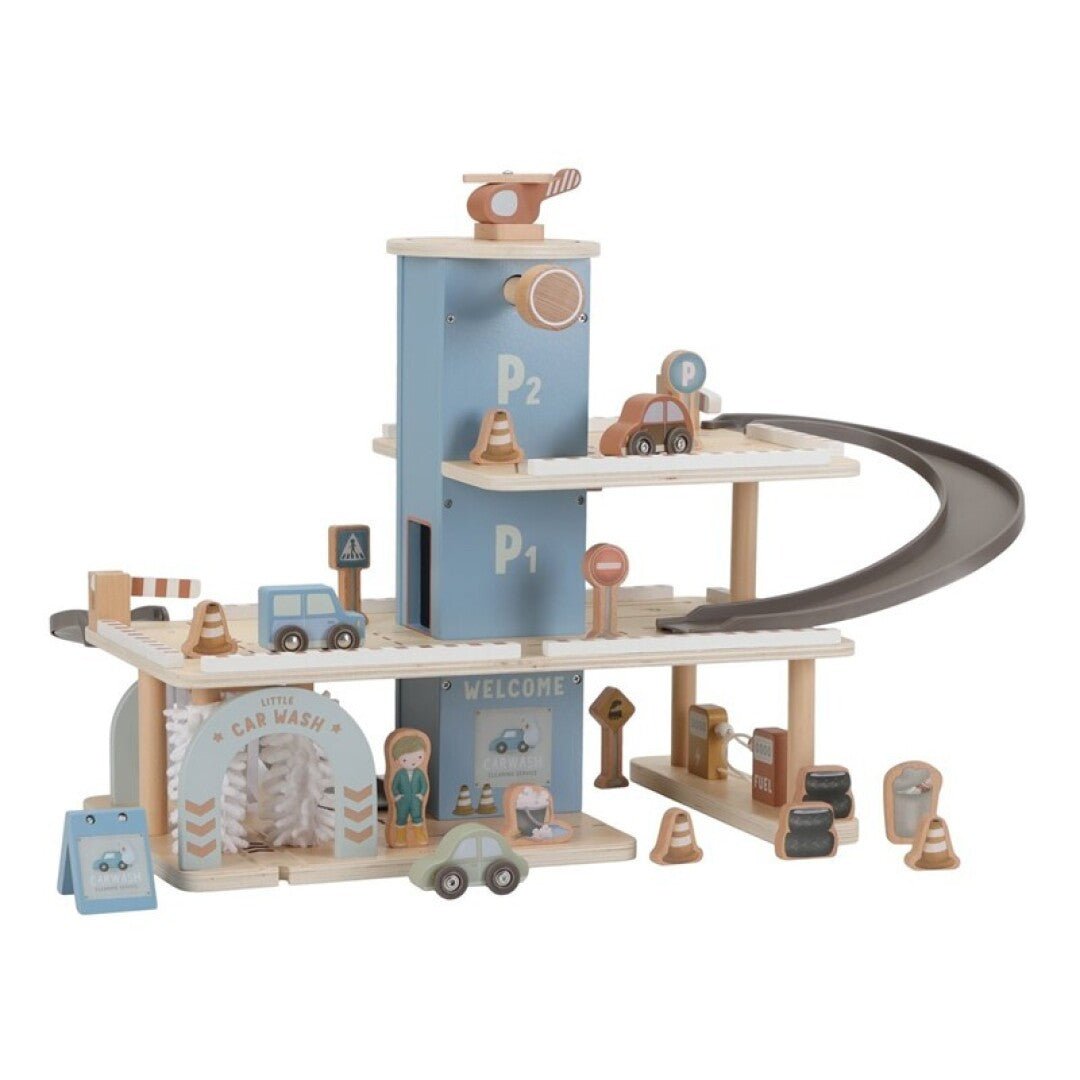 JUGUETE DE MADERA LITTLE DUTCH ·PARKING GARAJE· - Happy Moments Baby