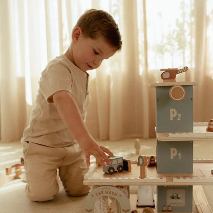 JUGUETE DE MADERA LITTLE DUTCH ·PARKING GARAJE· - Happy Moments Baby