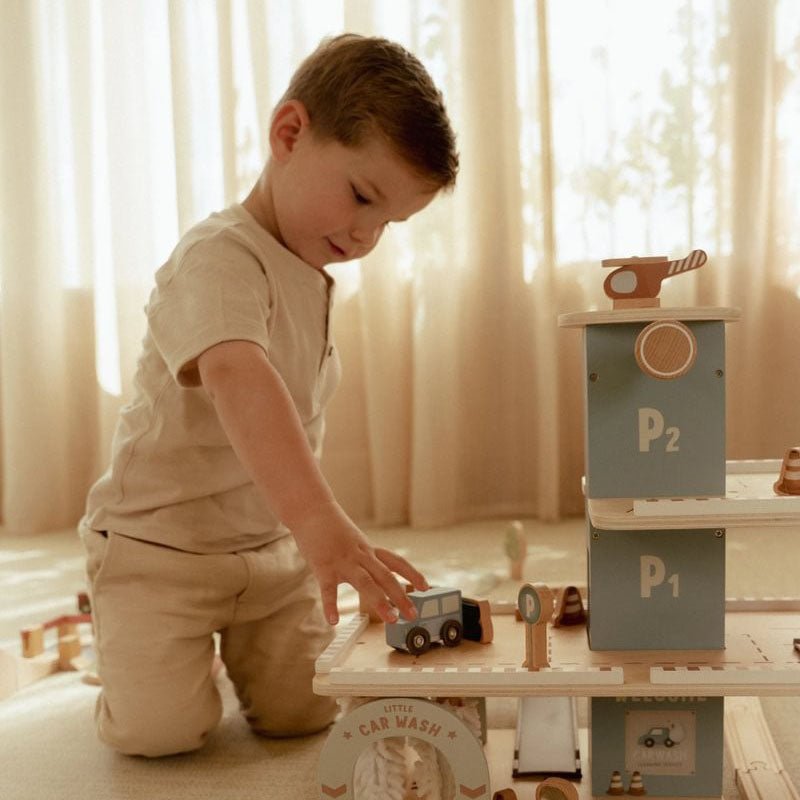 JUGUETE DE MADERA LITTLE DUTCH ·PARKING GARAJE· - Happy Moments Baby