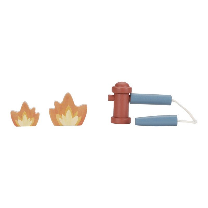 JUGUETE DE MADERA LITTLE DUTCH ·SET DE BOMBEROS CON CAMIÓN· - Happy Moments Baby