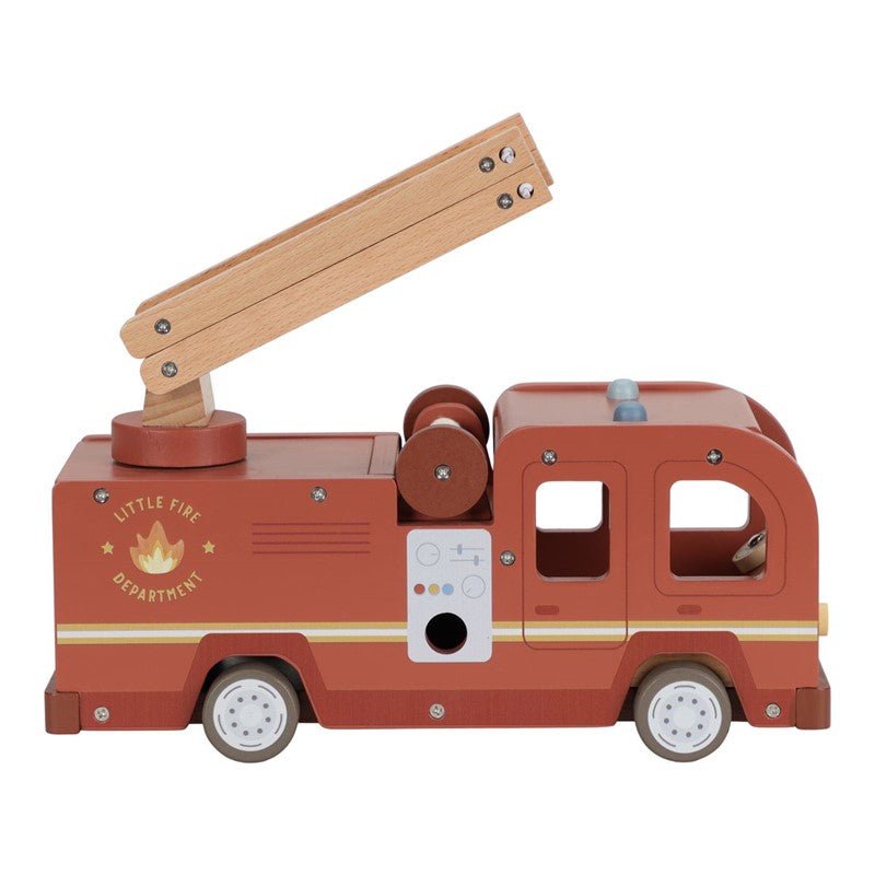 JUGUETE DE MADERA LITTLE DUTCH ·SET DE BOMBEROS CON CAMIÓN· - Happy Moments Baby