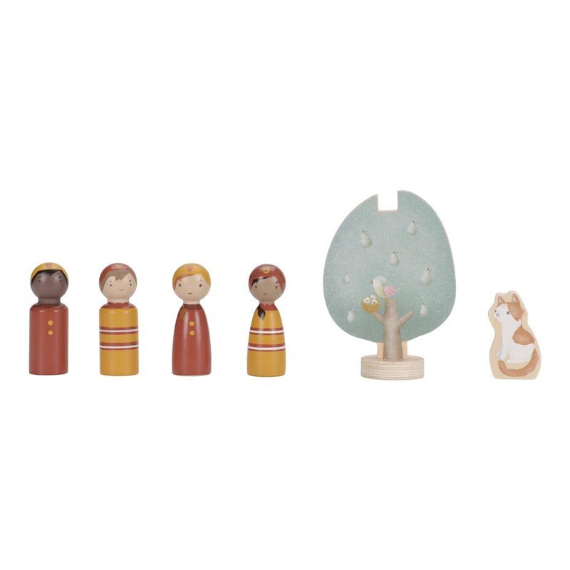 JUGUETE DE MADERA LITTLE DUTCH ·SET DE BOMBEROS CON CAMIÓN· - Happy Moments Baby