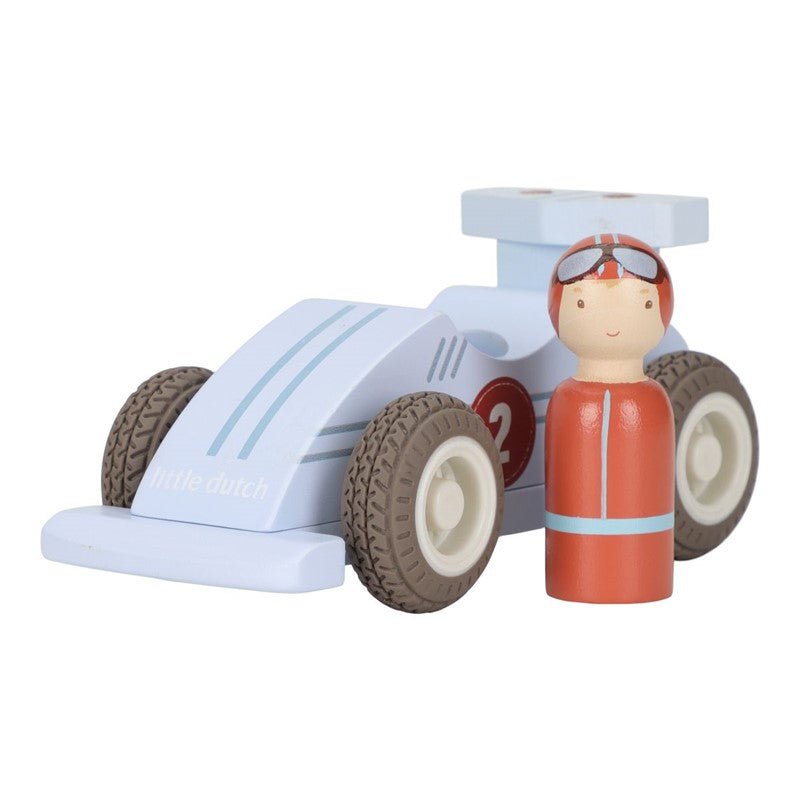 JUGUETE DE MADERA LITTLE DUTCH ·SET DE COCHES DE CARRERAS· - Happy Moments Baby