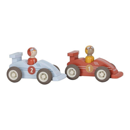 JUGUETE DE MADERA LITTLE DUTCH ·SET DE COCHES DE CARRERAS· - Happy Moments Baby