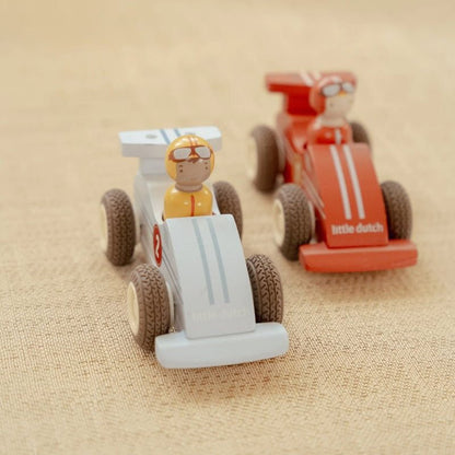 JUGUETE DE MADERA LITTLE DUTCH ·SET DE COCHES DE CARRERAS· - Happy Moments Baby