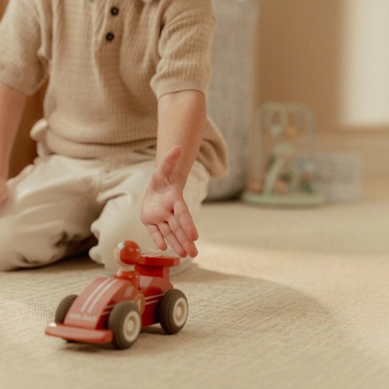 JUGUETE DE MADERA LITTLE DUTCH ·SET DE COCHES DE CARRERAS· - Happy Moments Baby