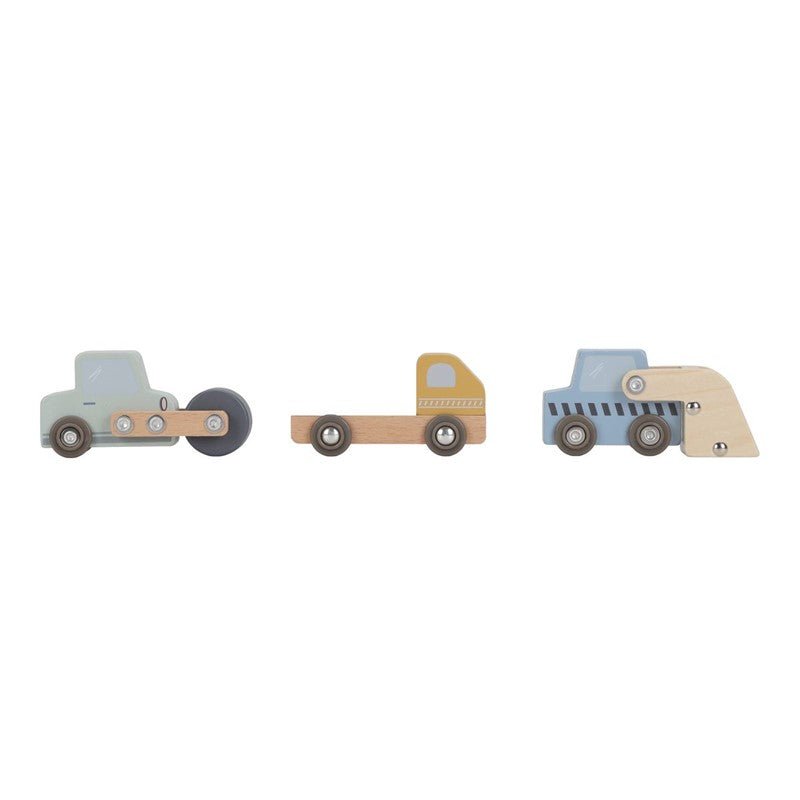 JUGUETE DE MADERA LITTLE DUTCH ·SET DE CONSTRUCCIÓN CON GRÚA· - Happy Moments Baby