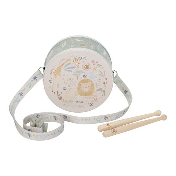 JUGUETE DE MADERA LITTLE DUTCH ·TAMBOR SAFARI FRIENDS· - Happy Moments Baby