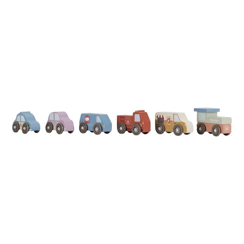 JUGUETE DE MADERA LITTLE DUTCH ·TORRE ENCAJABLE CIUDAD COCHES· - Happy Moments Baby