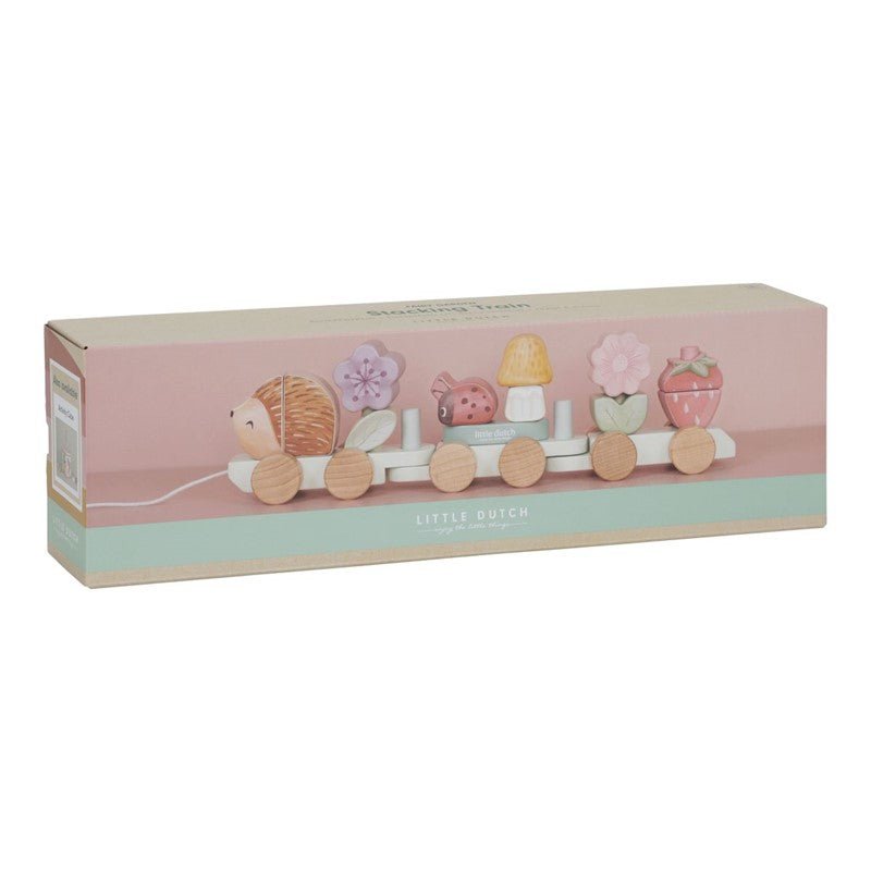 JUGUETE DE MADERA LITTLE DUTCH ·TREN APILABLE ERIZO FAIRY GARDEN· - Happy Moments Baby