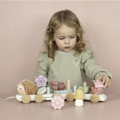 JUGUETE DE MADERA LITTLE DUTCH ·TREN APILABLE ERIZO FAIRY GARDEN· - Happy Moments Baby