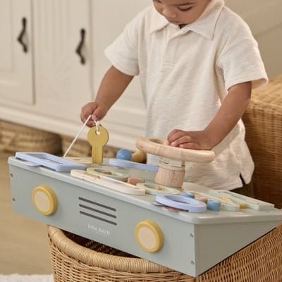 JUGUETE DE MADERA LITTLE DUTCH ·VOLANTE DE ACTIVIDADES· - Happy Moments Baby