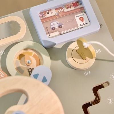 JUGUETE DE MADERA LITTLE DUTCH ·VOLANTE DE ACTIVIDADES· - Happy Moments Baby
