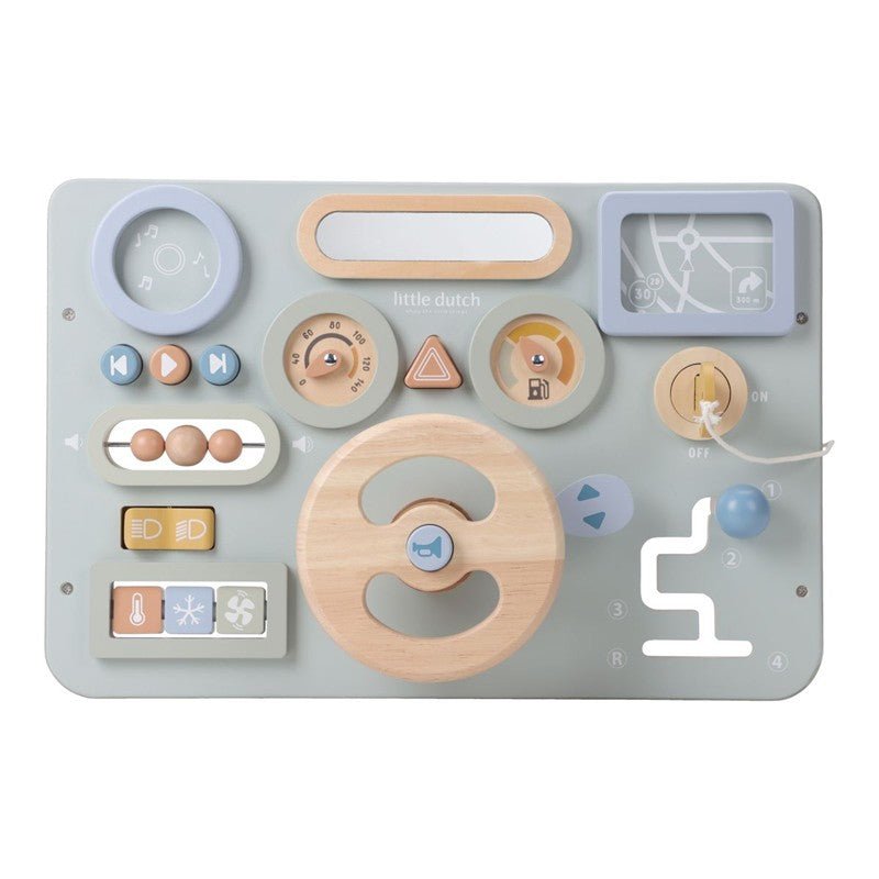 JUGUETE DE MADERA LITTLE DUTCH ·VOLANTE DE ACTIVIDADES· - Happy Moments Baby