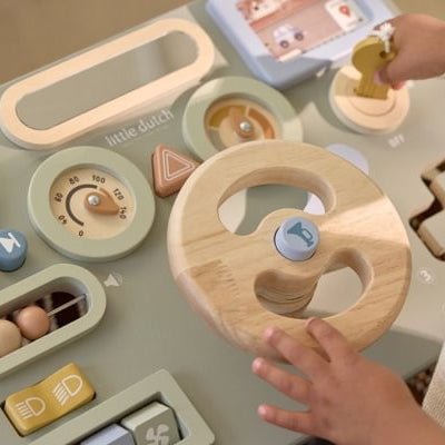 JUGUETE DE MADERA LITTLE DUTCH ·VOLANTE DE ACTIVIDADES· - Happy Moments Baby